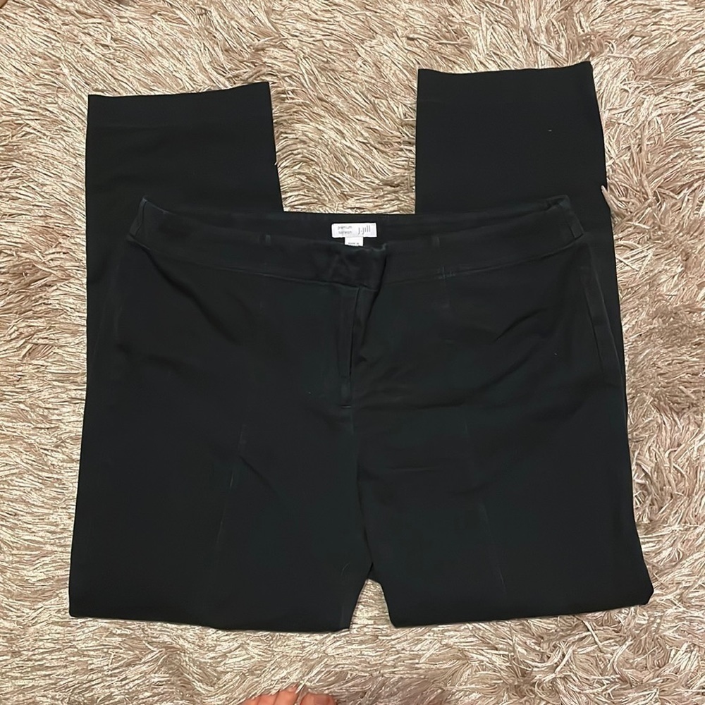 J.JILL Premium Stretch Black Trouser Pants Size 10